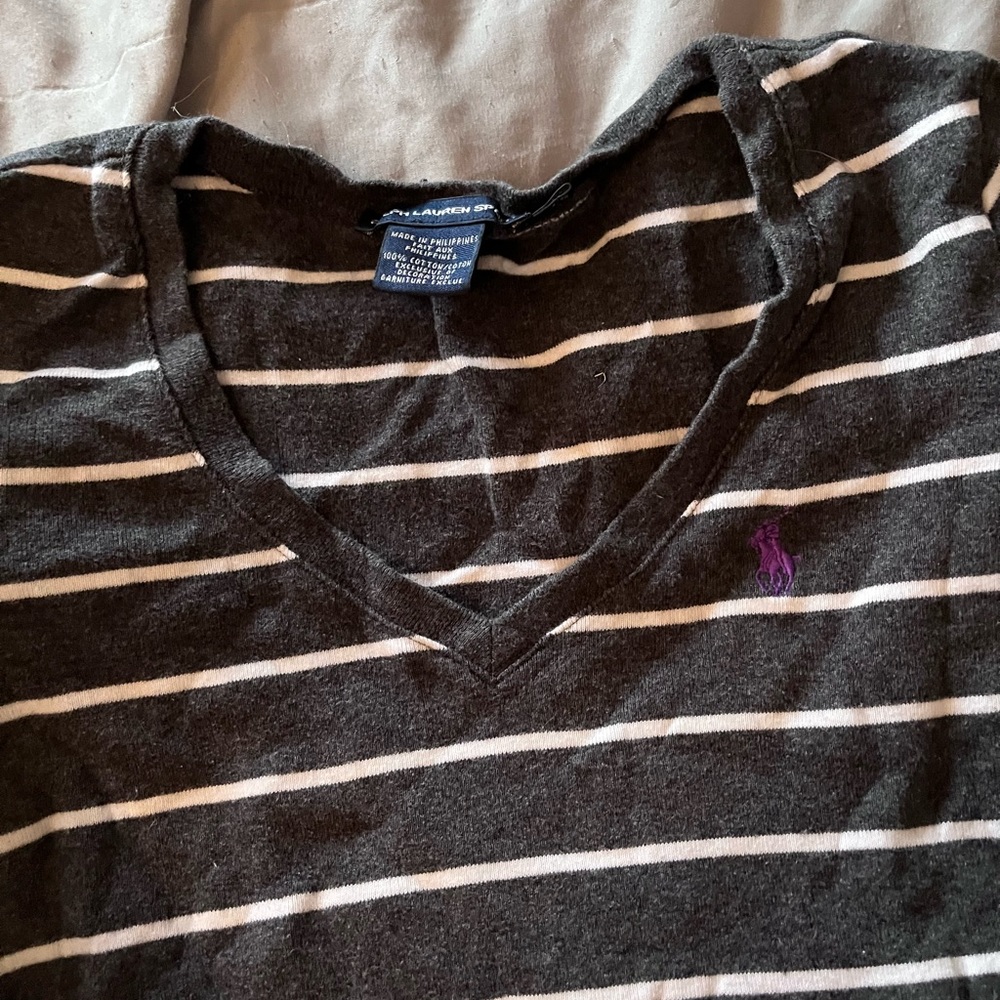 Striped polo Ralph Lauren v neck